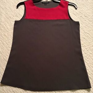 Banana Republic Red and Black Sleeveless Top